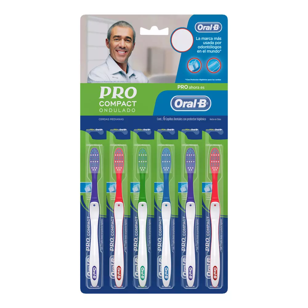 CEPILLO DENTAL PRO COMPCT X 6 UND