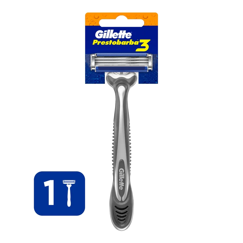 CUCHILLAS GILLET 3 HOJAS GRIS UND