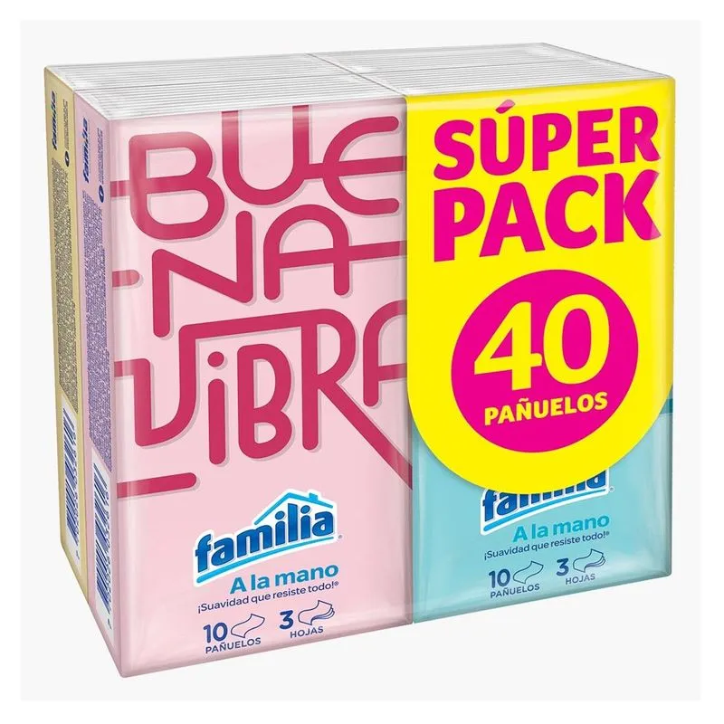 PAÑUELO FAMILIA X 40 UND