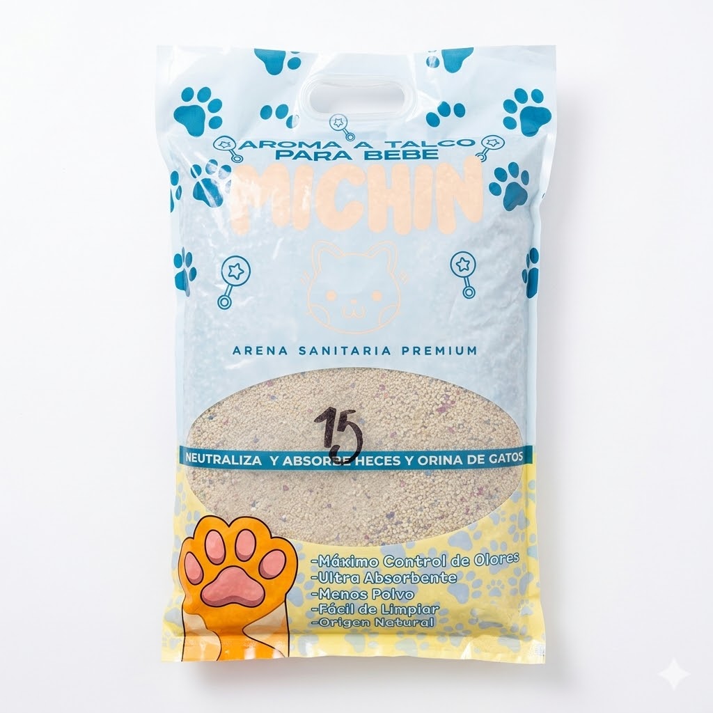 ARENA PARA GATOS X 4.5 KG TALCO BEBE